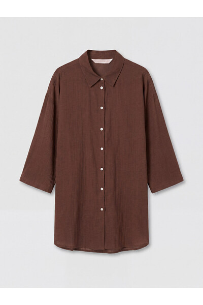 LC Waikiki Peak New Season Shirt Collar Women's Beach Dress