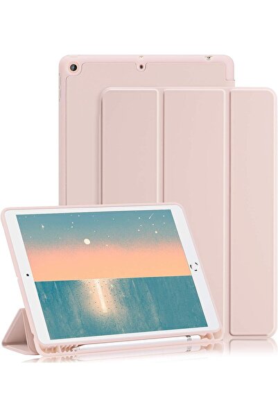 SIGLOO Husă Clamshell cu suport Smart Pen pentru iPad 10 2022 10.9 inch Pink