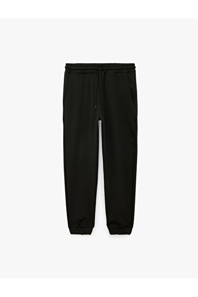 Koton Elastic Waistband, Leg Pockets, Lace-Up Waist, Sports Jogger Sweatpants