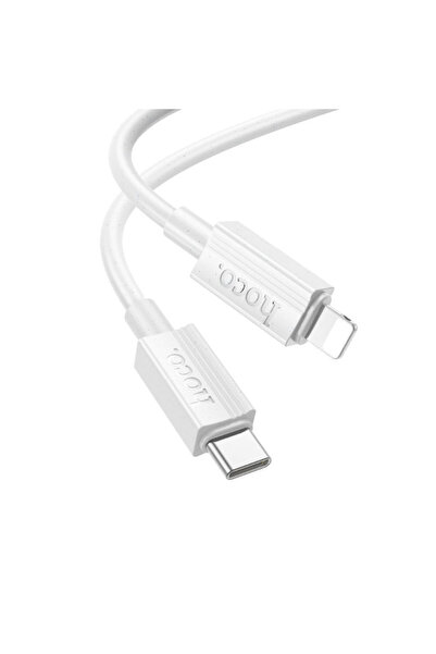 Hoco Καλώδιο USB-C σε Lightning 27W Λευκό 1μ (HC-X107TL-WH)