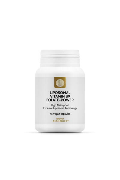 Novo Biomedics Vitamina B9 Folate Power Lipozomala 45cps