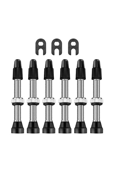 Choice 6PCS 40mm Presta Stem Tubeless Valves with Core Remover Tool Durable M...