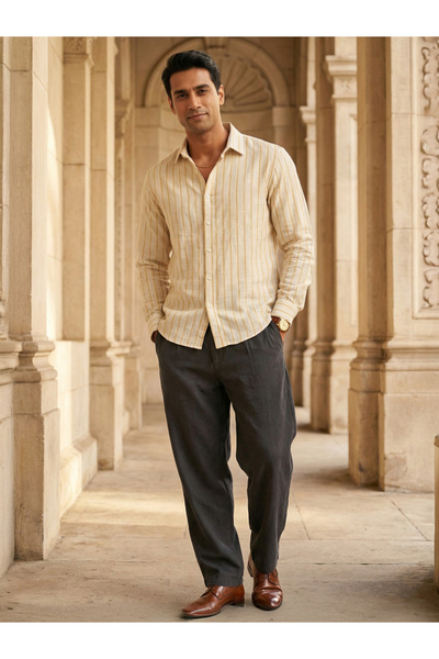 TRULOOM By Styli Men Comfort Striped Casual Shirt