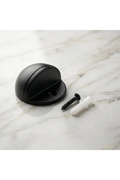 LOZAN Semi-Circular Floor Door Bumper and Stopper for Wall Protection Matte B...