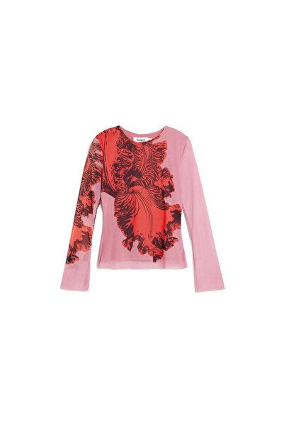 Desigual Γυναικεία Μπλούζα 26SWTK50 Ροζ