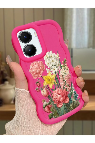 Hontinga Vivo Y56 Compatible Case Camera Protector Red Silicone Couple Phone ...