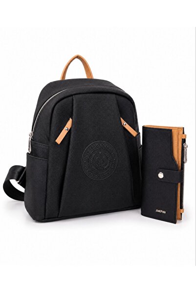 Just Polo 2-Pack Original Justpolo Women's 9-Compartment Backpack and Wallet ...