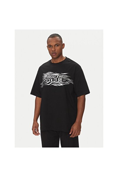 VERSACE JEANS COUTURE Ανδρικό T-shirt 78GAH6L1 J0001 Μαύρο