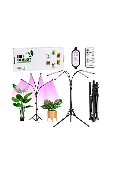 LEAN Lampă LED pentru plante cu suport și telecomandă, negru, 29306