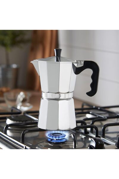 Marietti 9-Cup Retro Design Aluminum Moka Pot - Stovetop Espresso and Filter ...