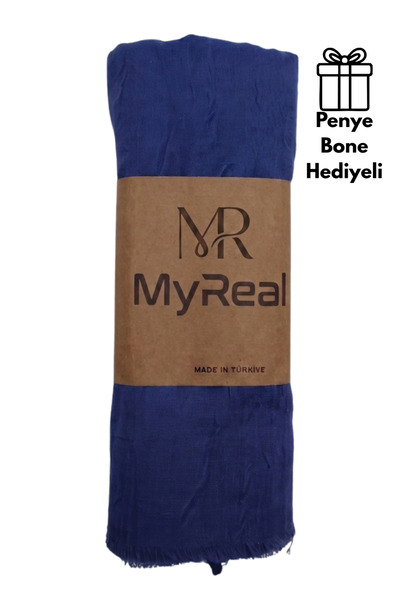 MyReal Bamboo Kraş Shawl - Non-Ironing Natural Texture (90X200 cm)