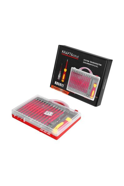 Kraft&dele Set de șurubelnițe electrice izolate, 14 piese, KD 5971