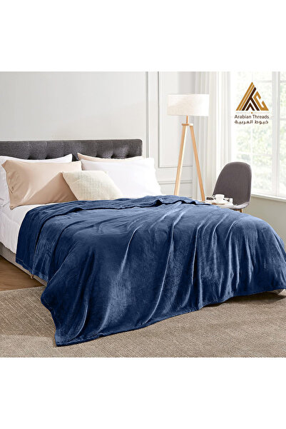 Arabian Threads Luxury Fleece Blanket – 170×210 cm | Ultra-Soft Blanket for One