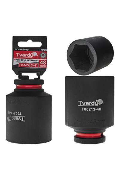 Tvardy Cheie tubulară de impact cu 6 puncte 3/4 ", 48 mm, Cr-Mo, T 00213-48