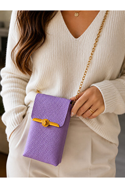 DKY Women's Stylish Chain Phone Bag