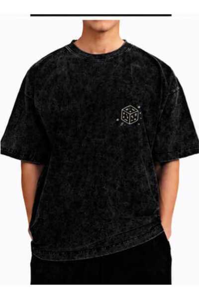 bellanova Unisex πολύχρωμο μπλουζάκι με στάμπα Oversize Streetwear Άνετη εφαρ...