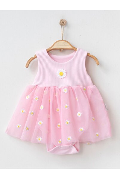 Nayinom Baby Girl Floral Tulle Snap-On Dress Birthday Special Occasion Dress ...