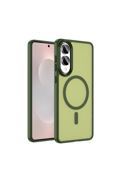 Giz Story Galaxy S25 Edge Case Magsafe Supported Camera Raised Silicone Matte...