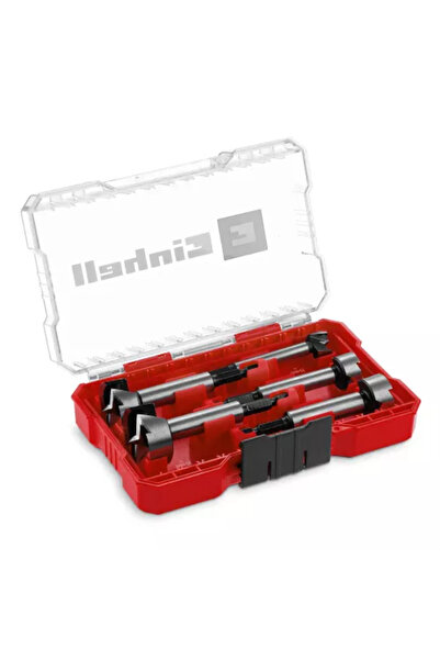 Einhell Set freze Forstner 49706003 5 piese otel C65 tija E 6.3 cutie de depo...