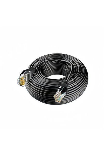 choice2 20m BLACK Cat 6 Ethernet Cable LAN Network Cat6 Rj45 Speed Network Ca...