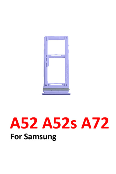 Choice7 Purple For A52 A52s A72 4G 5G Phone New SIM Card Tray Housing Micro S...