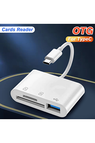 Choice محول USB Type-C 3 في 1 مع قارئ بطاقات TF و SD وموصل OTG USB C للآيفون 17