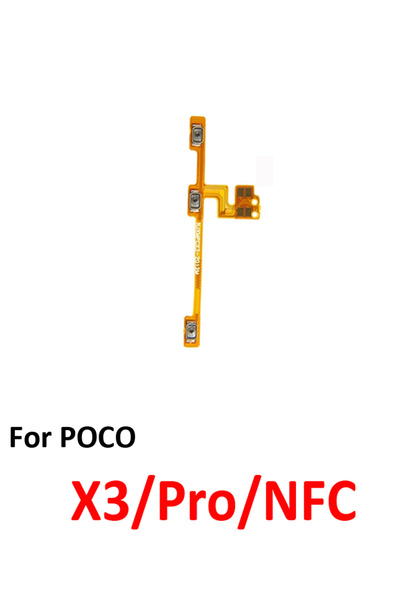 Choice كابل مرن لهاتف بوكو بوكوفون X3 NFC X3 Pro، زر التحكم بالصوت لأعلى وأسف...