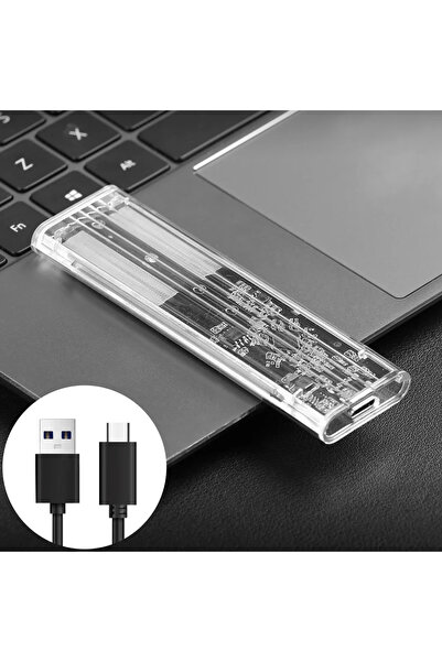 Choice NGFF M.2 NGFF SATA SSD Case USB Type C Transparent External Hard Disk ...