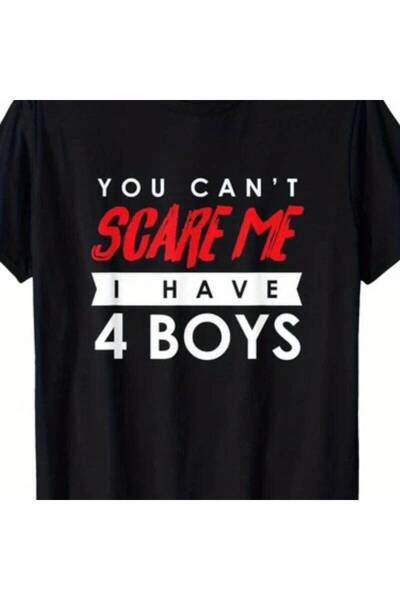 01THEONE Graphic Tee Short Sleeve T-Shirt Men - "YOU CAN'T" "SCARE ME" Bold R...