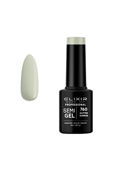 Elixir Ημιμόνιμο βερνίκι νυχιών 5ml # 760 (Γκλίτερ Σάνσαϊν) 5ml
