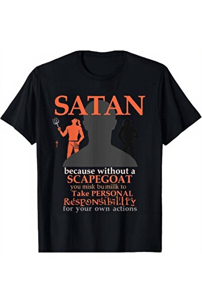 Astogria13 Men's Unisex Heavyweight Gothic Satan Pentagram T-Shirt Baphomet S...
