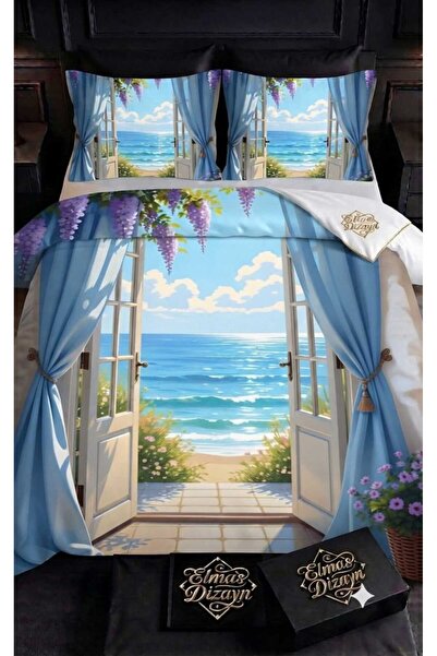 Elmas Dizayn Custom Design Single Duvet Cover Set Cotton Satin 160X240 cm Bra...