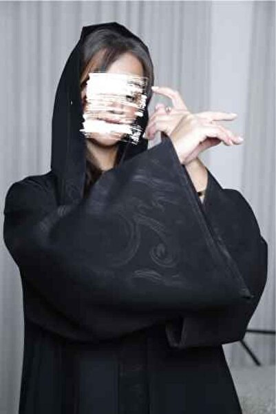 Anaqa Abaya عباية بلاك بيري مع اكمام كتان