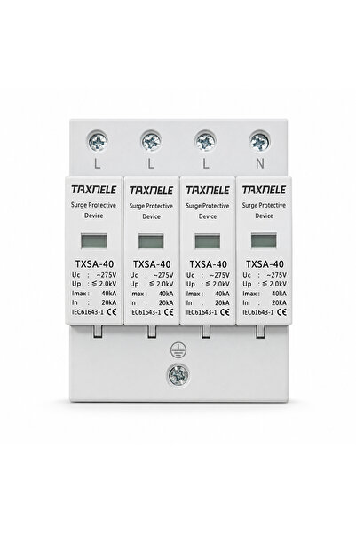 TAXNELE Descarcator de supratensiune AC TXSA-40, 4P, Uc 275V, Imax 40kA, mont...