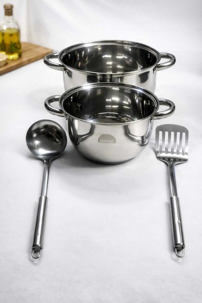 Genaric AMAL 6Pcs Stainless Steel Cookware Set