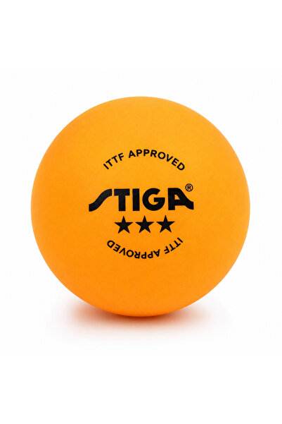 STIGA Competition Table Tennis Balls 3 Star ITTF Approved 40 mm Orange Ping Pong Balls Pack of 3 QQ12-4