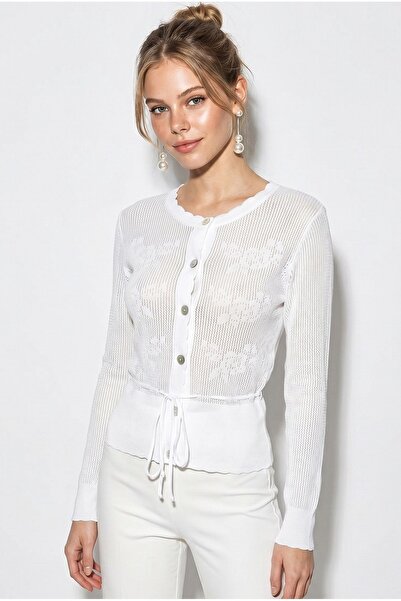Hiccup LUCCI Cardigan Din Tricot Rib Cu Nasturi