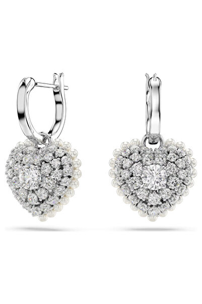 Swarovski Atelier أقراط سواروفسكي على شكل قلب - 5684384