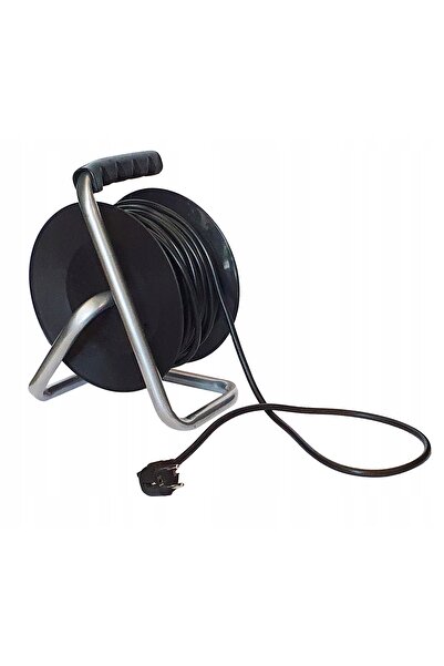Champion Cablu prelungitor pe tambur, pentru grădină, 50m, cablu 3x2,5 mm², CE