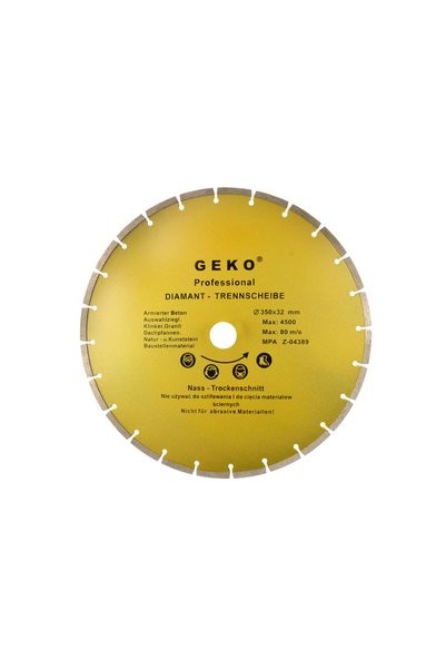 Gekoahşap Disc diamantat segmentat 350x8x32mm pentru tăierea granitului și be...