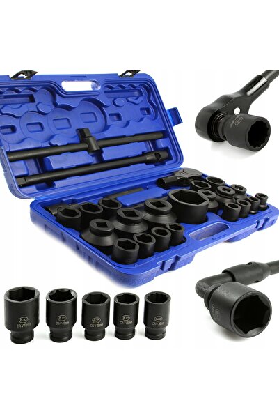 BJC Set de chei tubulare de impact, 26 piese 3/4 " 1 " 6PT 12PT WALIZKA M58248
