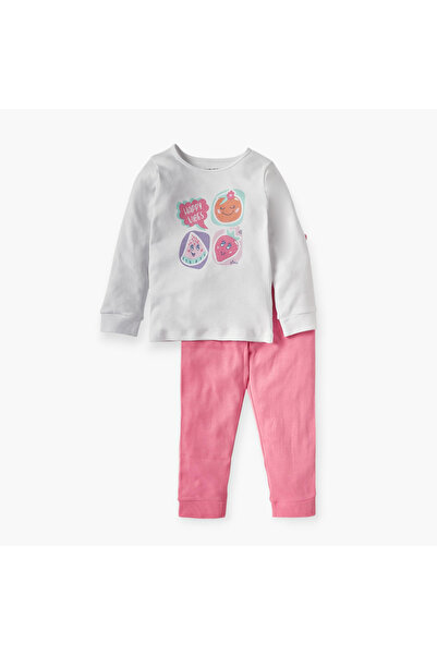 Juniors Fruit Print T-shirt and Pyjama Set