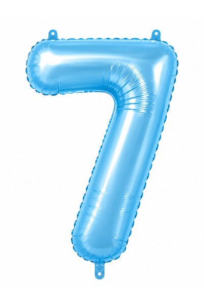 7 Mavi Rakam Balon 76cm