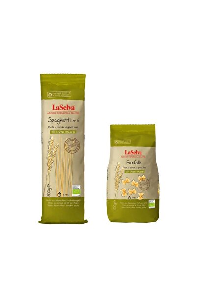 La Selva Pachet paste bio LaSelva – Spaghete bio din grâu dur Nr.5 500g + Far...