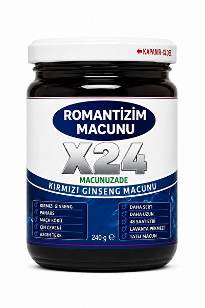 BİZİMHEKİM ŞİFA EVİ Romantizim Macunu X24 Kırmızı Ginseng Macunu – 240 g
