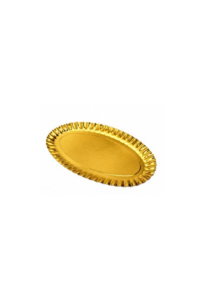 Ideal Pack Oval Gold Dessert Trays – Sturdy Disposable Cake Platters for Cate...