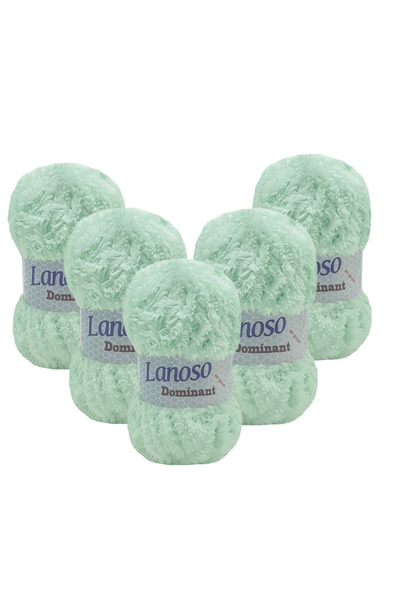 Lanoso Νήμα για πλέξιμο στο χέρι Dominant 100 γρ. 75 μ. 5 τεμάχια (1919) Πράσ...