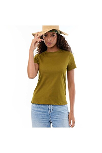 KIABI Short-Sleeve Jersey T-Shirt GREEN
