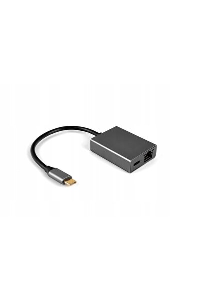 Spacetronik 2 în 1 Multiport USB-C la USB-C + RJ45 SPU-M08 Încărcare rapidă