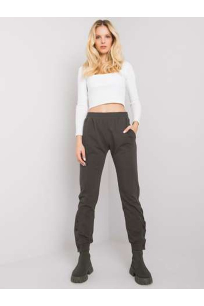 rue parıs Pantaloni Trening Dama Lunga, Sport, RUE PARIS, Khaki Casual Model ...